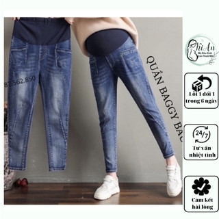 Quần bò bầu Baggy Ki An MS01- giá xưởng (có ảnh + video thật) cam kết hàng loại 1, rẻ nhất Việt Nam, quần bầu jean