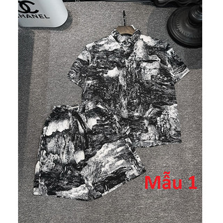 Bộ Ngủ Pijama Cộc Tay Chất Lụa Cực Mát
