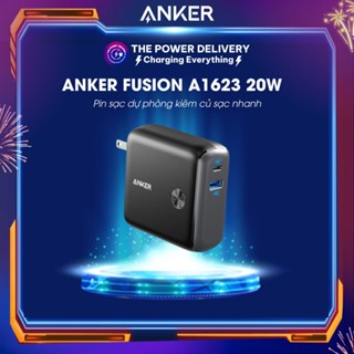 Pin sạc dự phòng kiêm củ sạc nhanh ANKER Powercore Fusion 5.000 mAh mã A1624 18W PD, 10.000mAh Type C - A1623 20W PD