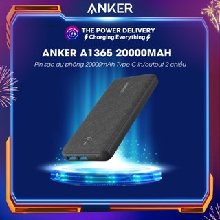  Pin sạc dự phòng Anker A1365 PowerCore III SENSE 20K 20000mAh công suất 20W PD IQ Type C in output 2 chiều 