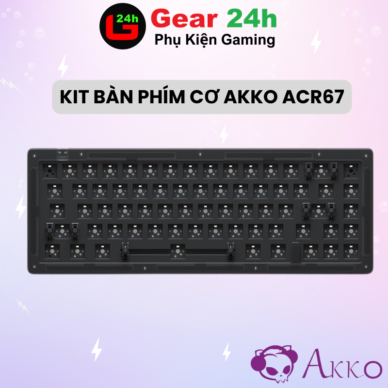 Kit bàn phím cơ AKKO ACR67  (Hotswap / RGB / Foam tiêu âm / Gasket Mount)