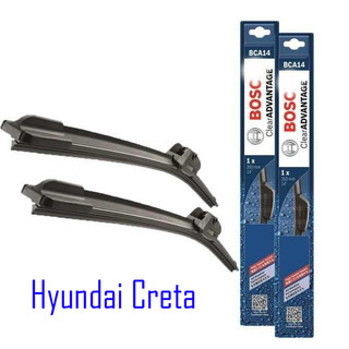 Gạt mưa ô tô, cần gạt mưa silicon xe hyundai creta 2022 - 2023 gạt sạch êm, bộ 2 cần gạt size 16" và 26"