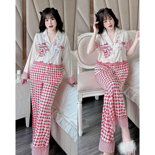 Bộ chữ H ziczac Đỏ Lụa Xước 2 phom dáng