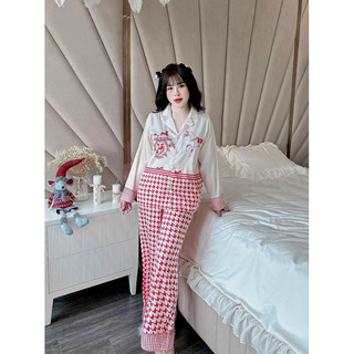 Bộ chữ H ziczac Đỏ Lụa Xước 2 phom dáng