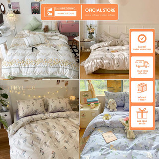 Set Bộ Vỏ Chăn Ga Hoa Xinh Chất Liệu Vải Cotton Living, Chất Vải Thoáng Mát, Bền Đẹp - Nhiều Hoạ Tiết _Shinbedding