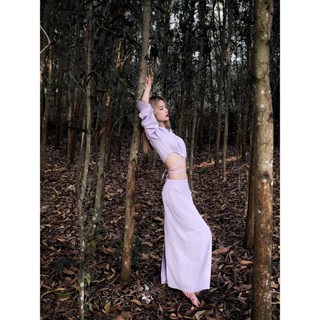 | HÌNH THẬT ĐỘC QUYỀN CUBEDLEMON | Set đầm ulzzang gồm áo cổ trụ thắt dây eo và chân váy