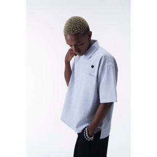 HEART BOXY SHIRT ( ÁO SƠ MI TAY NGẮN TRICH CLUB)