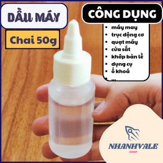 Dầu máy (nhớt) cao cấp trong suốt chai 50g - hoạt động trơn tru, chống gỉ sét