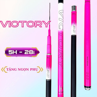 Cần câu tay victory 5h 28i- cần câu đơn, cần câu đài đánh tổng hợp, cảm giác tặng kèm ngọn phụ