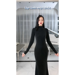 Váy nhũ đuôi cá dài tay Eclipse Clothing