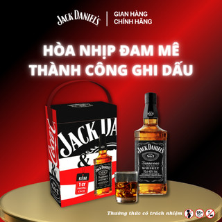 Hộp quà tặng - rượu whiskey jack daniel's tennessee nồng độ alc 40% - 43% 700ml
