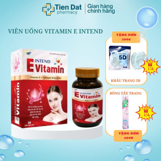 Viên Vitamin E Intend - Bổ sung Vitamin E và Collagen thủy phân