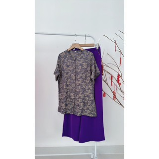 Bộ đồ bà ba lụa gấm bigsize 225