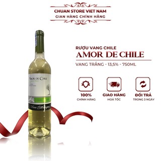 Rượu vang Chile trắng Amor De Chile nho Sauvignon Blanc thượng hạng 13.5% 750ml