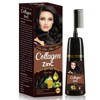 Dầu Gội Phủ Bạc (màu đen) Sun Hair Collagen Nano ORGANIC (200 ml )Ngăn chặn tóc bạc sớm, dưỡng tóc, làm sạch