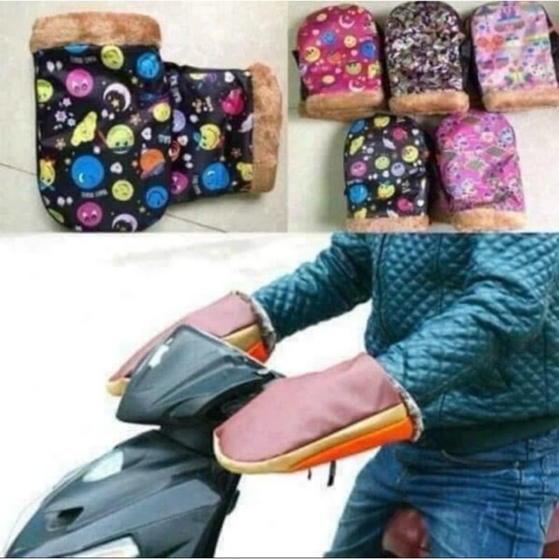 găng/gang tay phao đi xe máy lót nỉ mùa đông
