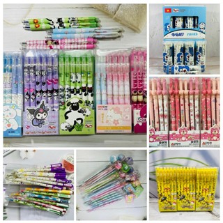 Bút mực xóa được gấu dâu, bút có đầu bôi, bút mực gel xóa được kuromi, bút mực tẩy được đôrêmon, bút mực xanh xóa được