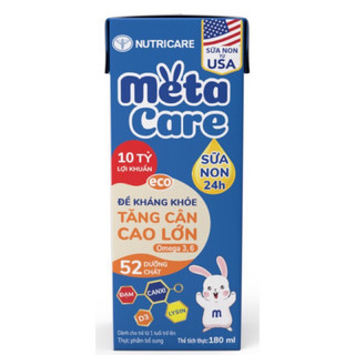 [Thùng 180ml] Sữa Bột Pha sẵn Metacare Eco 180ml