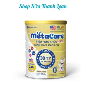 Sữa bột nutricare metacare opti 0+ 800g .
