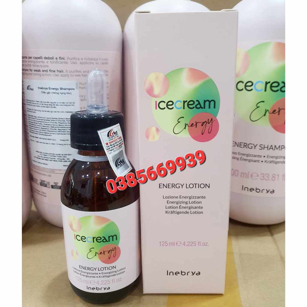 Serum chống rụng tóc, nhanh  mọc tóc Energy Lotion Inebrya Ice Cream 125ml