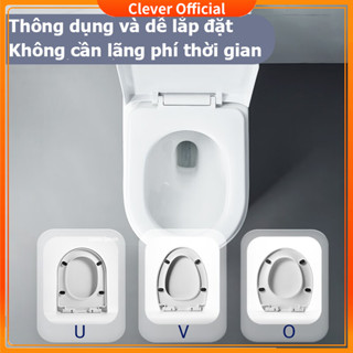 Nắp bồn cầu nhựa trắng phù hợp với hầu hết bồn cầu