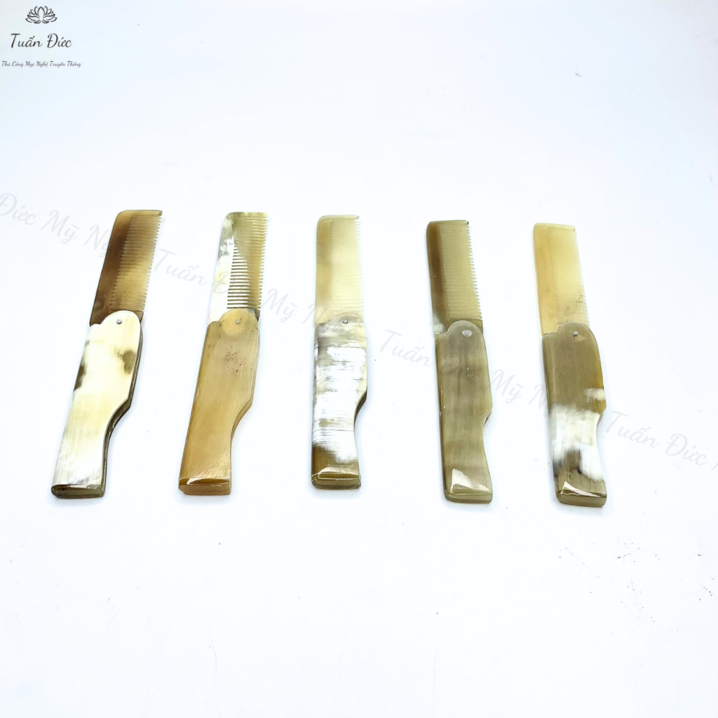 Lược Sừng HAHANCO  Lược Gấp Gọn Bỏ Túi  Chải Râu Tóc Cho Nam