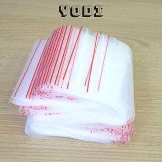 Túi Ziper Chỉ Đỏ Kích Thước 5cmx7cm, 7cmx10cm, 8cmx12cm, 12cmx17cm, 15cmx20cm, 17cmx25cm Túi Dày Dặn , Bền, Đẹp, Giá Siê