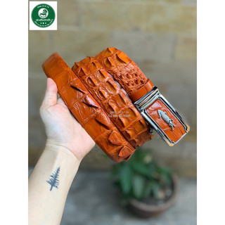 Thắt lưng da cá sấu bản rộng 3,5cm loại 1