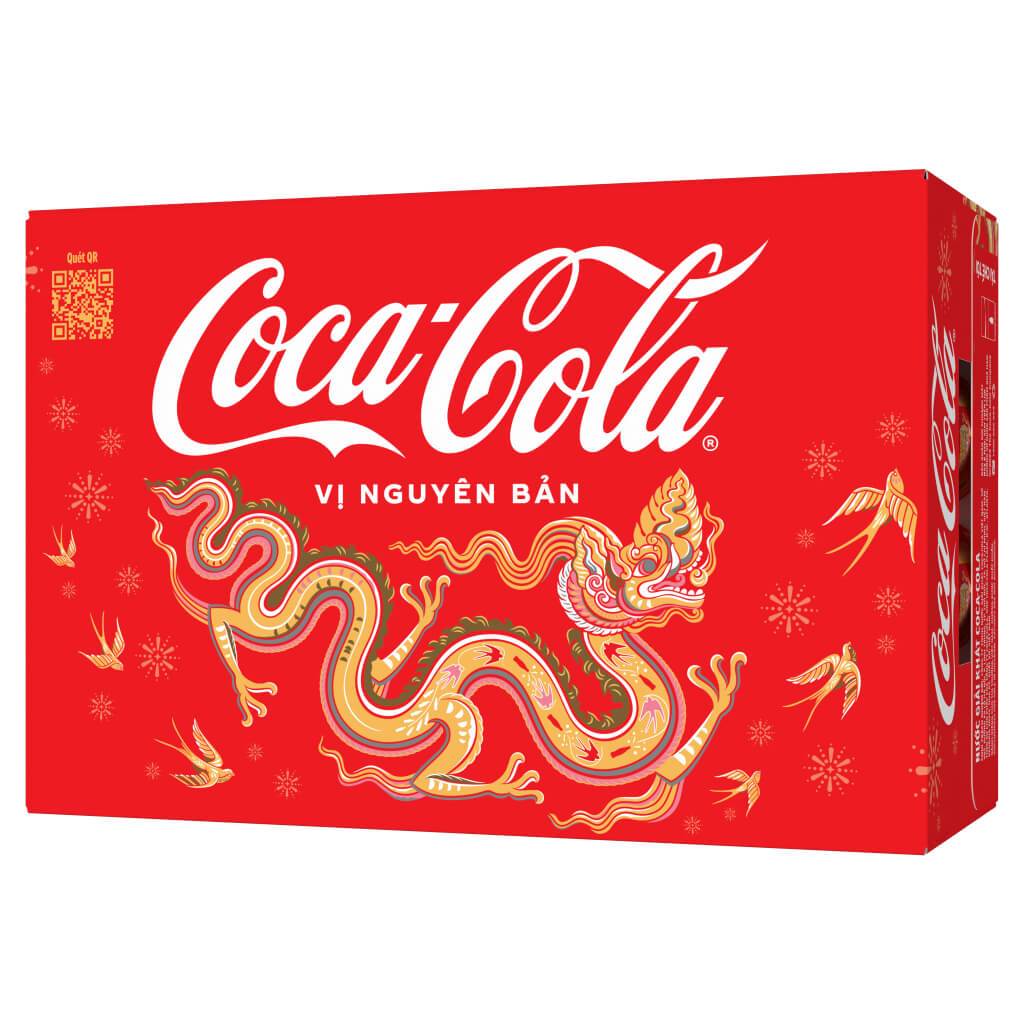 Thùng 24 lon nước ngọt Coca Cola 320ml