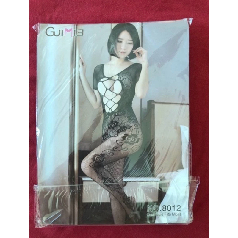 Hot - Bộ đồ ngủ ren lưới body mắt xích xẻ ngực sexy