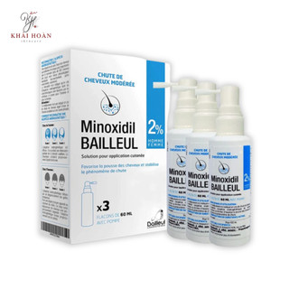 Xịt mọc tóc minoxidil 2% và 5% giảm rụng tóc và kích mọc tóc của pháp