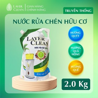 Nước rửa chén bát hữu cơ Layer Clean 2L – Hương Quýt