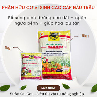 Phân hữu cơ vi sinh cao cấp Đầu Trâu HCMK7 có nấm Trichoderma