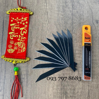 Lưỡi dao rọc giấy mini 30 độ Kapusi màu đen, lưỡi dao cắt film, cắt decal