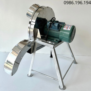 Máy cắt chuối inox cửa ngang - máy thái chuối inox siêu mịn - thái nguyên cây - băm cỏ voi. tiện lợi. động cơ 1,5kw