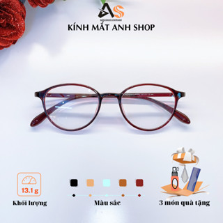  Kính tròn bầu dành cho mặt nhỏ nhiều màu sắc đen bóng đen nhám xanh dương,trắng đỏ mận 7122A 