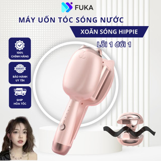 Máy uốn tóc xoăn sóng nước hippie, máy uốn tóc gợn sóng xoăn size 32mm, máy uốn xoăn tóc hình mèo cute
