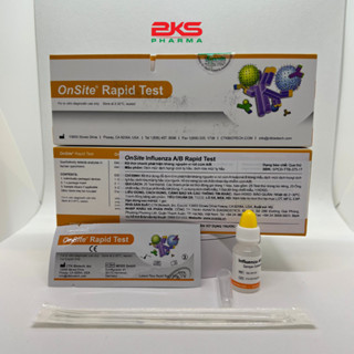 Test thử nhanh virus cúm A/B Onsite(Mỹ) trong dịch mũi hoặc họng