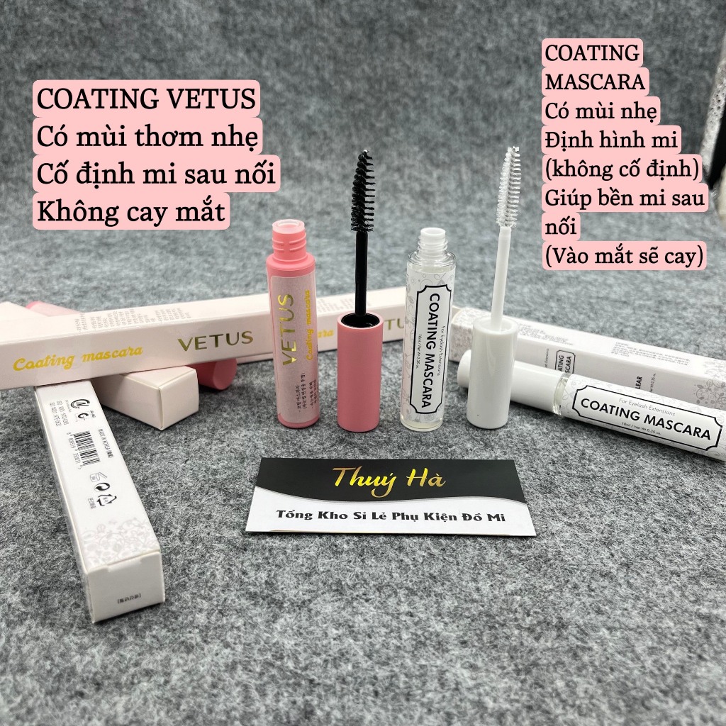 Coating định hình mi VETUS Hàn Quốc_dưỡng mi _không màu_thơm nhẹ_10ml_dưỡng mi sau nối_Thúy Hà