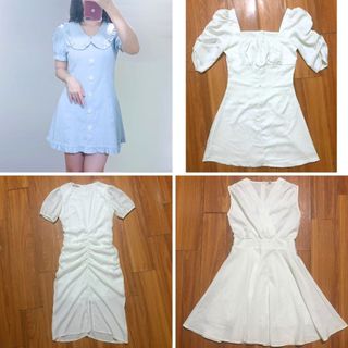 Pass váy tiểu thư, váy trắng nhún đi chơi đi tiệc cưới - đầm dài, đầm ngắn đầm bo eo tôn dáng, đầm xòe