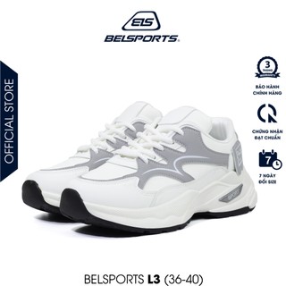 Giày Nữ BELSPORTS LOVELY L3 White Gray