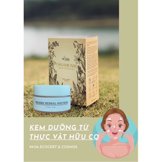 Kem dưỡng Organic Herbal soothing giúp dưỡng da cấp ẩm sâu