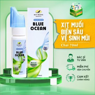 Xịt vệ sinh mũi kháng khuẩn Blue Ocean - phòng dịch bệnh, bảo vệ đường hô hấp
