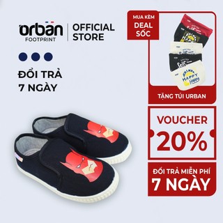 Giày slipon bé trai nomnom EPB1932 xanh chàm