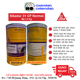 Bộ 1.2kg sikadur 31 cf normal keo cấy thép d<18mm keo epoxy 2 thành phần kết dính cường độ cao sikadur 731