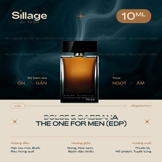 D/&.g the one edp for men | mẫu thử nước hoa nam