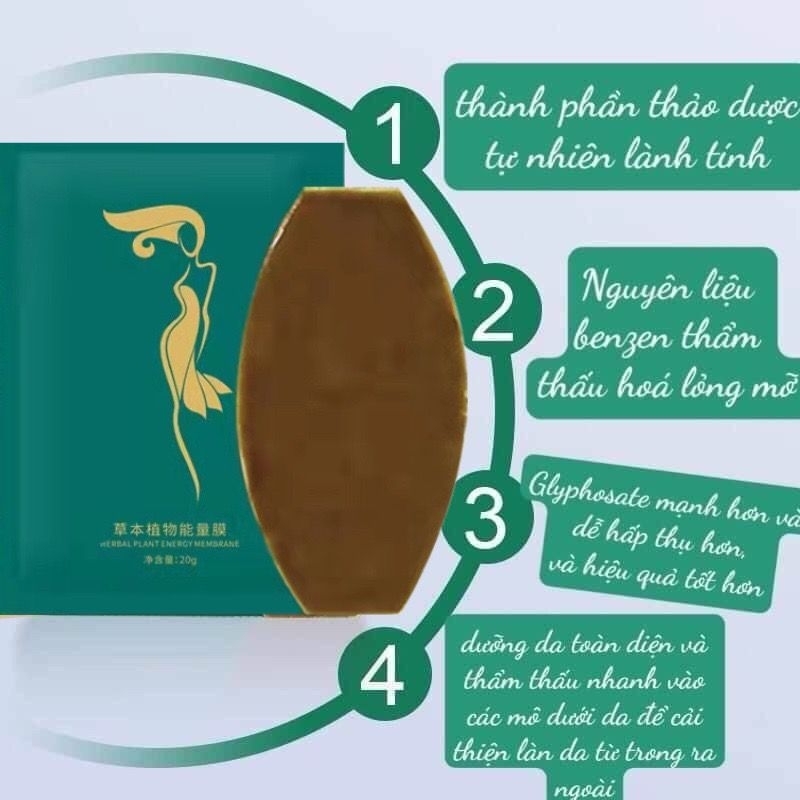 Miếng Dán Siết Eo Giảm Cân Giảm Béo Bụng Đông Y- Giảm Béo An Toàn Không Nghỉ Dưỡng Hộp 5 miếng X20G