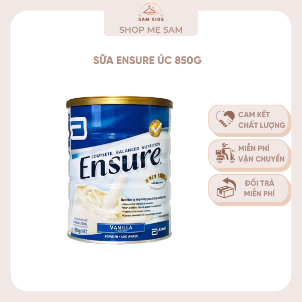 Sữa Ensure Úc 850g, Ensure Đức 400g giúp tăng cường hệ miễn dịch toàn diện cho cơ thể - Sam Kids