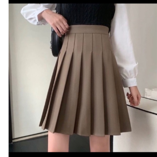 Chân váy xếp ly dài 48cm trong có quần C048