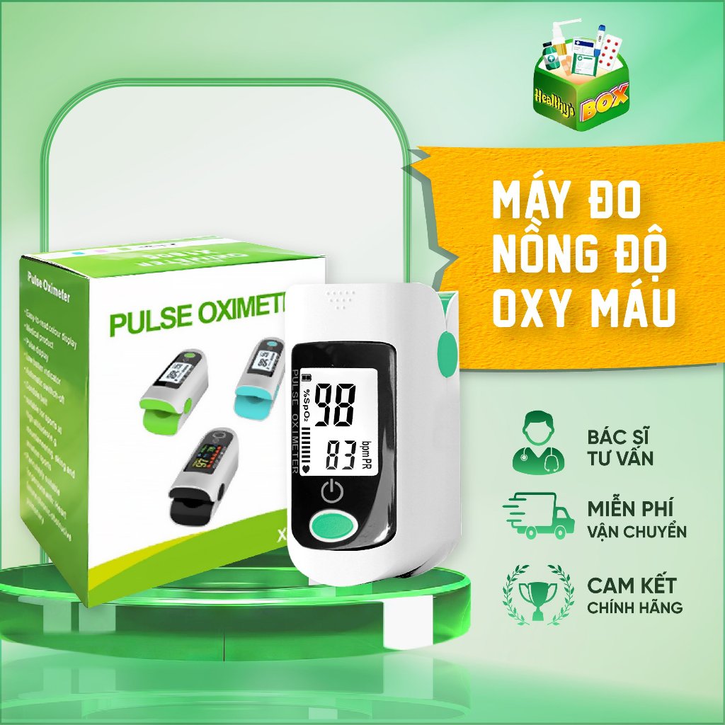 Máy đo nồng độ oxy trong máu (Spo2) Jumper 500E, Tanaka X1805 (Tặng kèm pin)